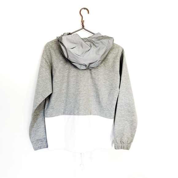 Adidas EQT Pullover Gray Green Windbreaker Hoodie Jacket Womens Size XS - Picture 3 of 8